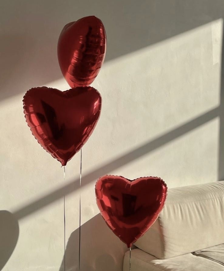 "Red Heart Balloons"