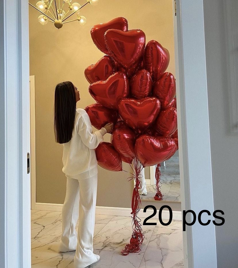 "Red Heart Balloons"